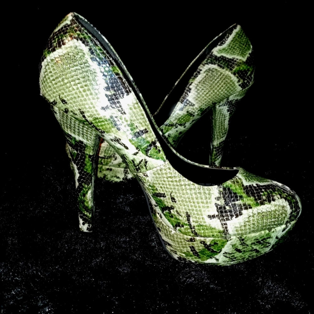 Michael Antonio camo/snake skin Stilettos